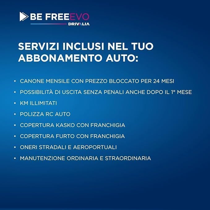 DRIVALIA BE-Free Evo EoY (MG 4 Full Electric) Noleggio