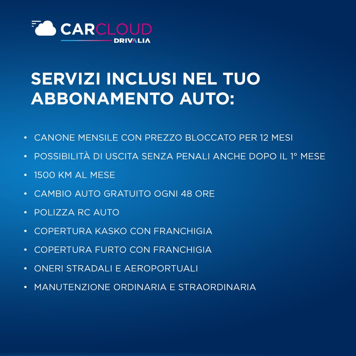 DRIVALIA Iscrizione noleggio in abbonamento CarCloud Avenger 1.2 B-SUV