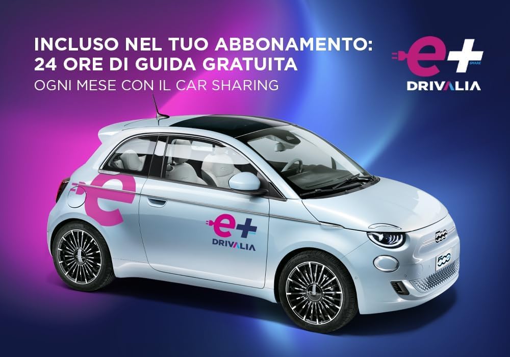 DRIVALIA Iscrizione noleggio in abbonamento CarCloud Electric Style Now
