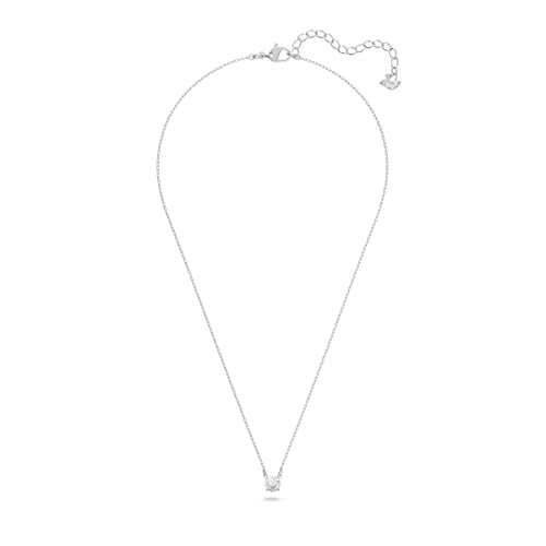 Collana Attract Round, bianco, Placcatura rodio
