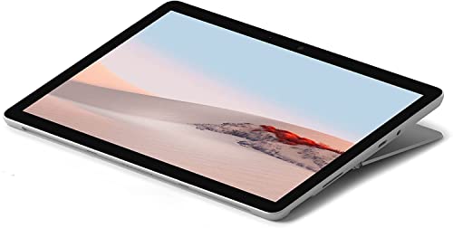 Microsoft Surface GO 2 Tablet, 10.5'', 4 GB RAM, 64 GB SSD, Dual-Core Intel Pentium Gold 4425Y, Windows 10 Home, Platino