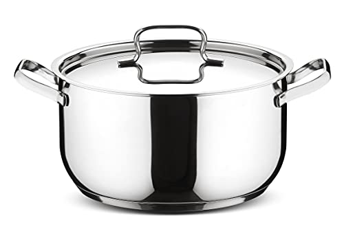 Lagostina Sfiziosa Set di Pentole per Induzione, Acciaio Inossidabile, Argento, 18 cm, 10 unità