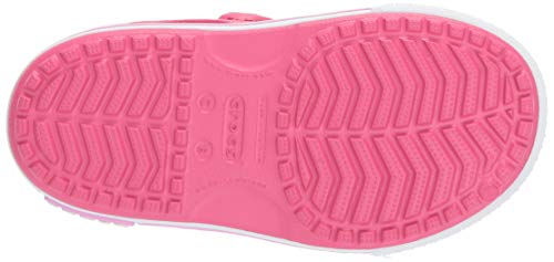 Crocs Crocband II Sandal PS K, Punta Aperta Bambino, Rosa (Paradise Pink/Carnation), 20/21 EU - Eccomi OnLine