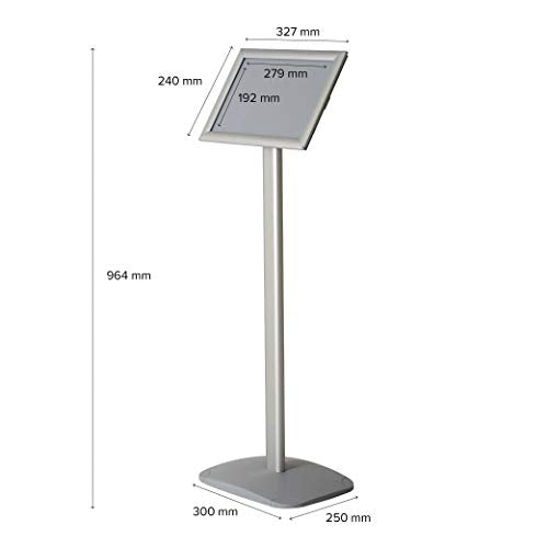 DISPLAY SALES espositore da terra DIN A4 per manifesti 210 x 297 mm