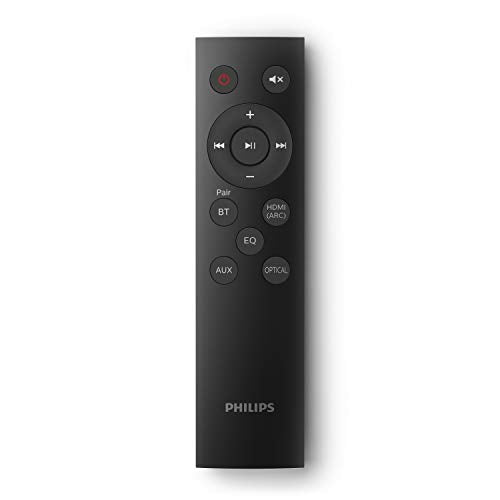 PHILIPS AUDIO TAB5105/12 Soundbar Altoparlante Bluetooth, 2.0 Canali, Potenza in Uscita di 30 W, HDMI ARC, Design Geometrico con Staffa per Montaggio a Parete, Modello 2020/2021