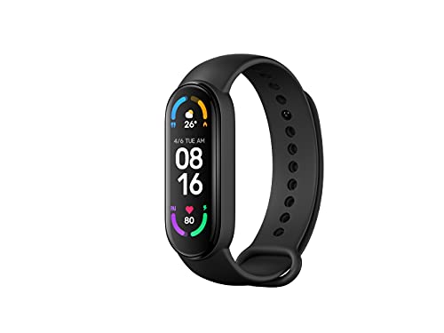 Xiaomi Mi Smart Band 6 Orologio Smart, Schermo AMOLED 1.56'', Versione Italiana, Nero
