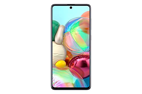 Samsung Galaxy A71 Smartphone, Display 6.7" Super AMOLED, 4 Fotocamere Posteriori, 128 GB Espandibili, RAM 6 GB, Batteria 4500 mAh, 4G, Dual Sim, Android 10, Nero