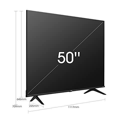 Hisense 50" UHD 4K 2022 50A6FG, Smart TV VIDAA 5.0, HDR Dolby Vision, Controlli vocali Alexa / Google Assistant