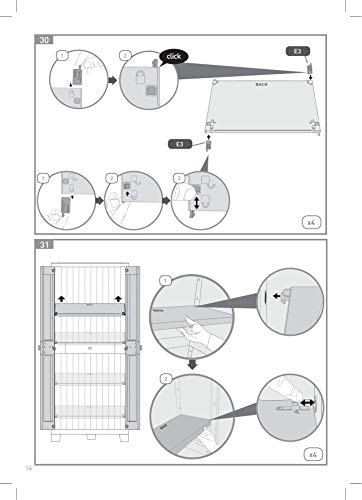 Armadio Alto Titan con Ripiani Regolabili, Grigio, 80 x 44 x 182 cm Keter