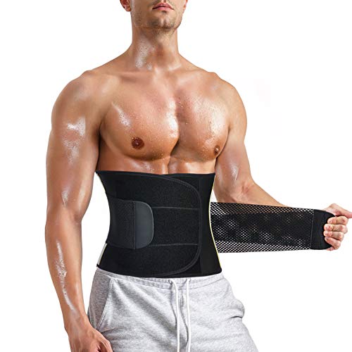 Fascia Addominale per Uomo, Nero, M