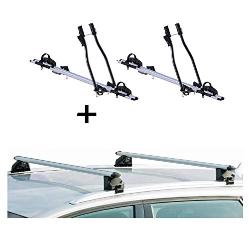 VDP 2 X portabici SAGITTAR + portapacchi CRV120A compatibile con Volkswagen Tiguan 07-16 - Eccomi OnLine
