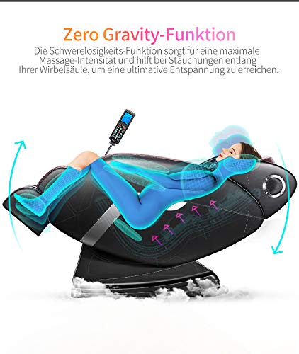 Poltrona massaggiante classica Zero Gravity, sedia relax