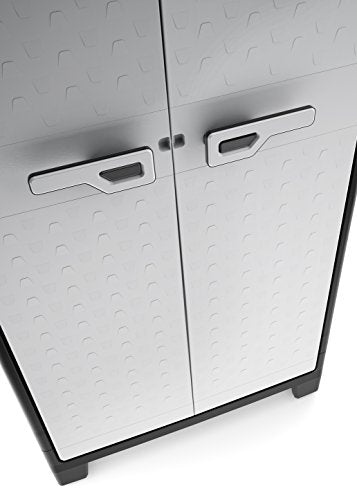 Armadio Alto Titan con Ripiani Regolabili, Grigio, 80 x 44 x 182 cm Keter