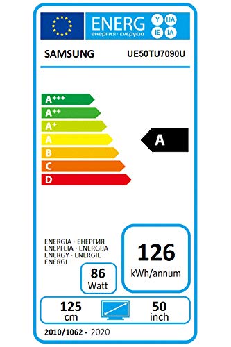 Samsung TV TU7090 Smart TV 50”, Crystal UHD 4K, Wi-Fi, Black, 2020 - Eccomi OnLine