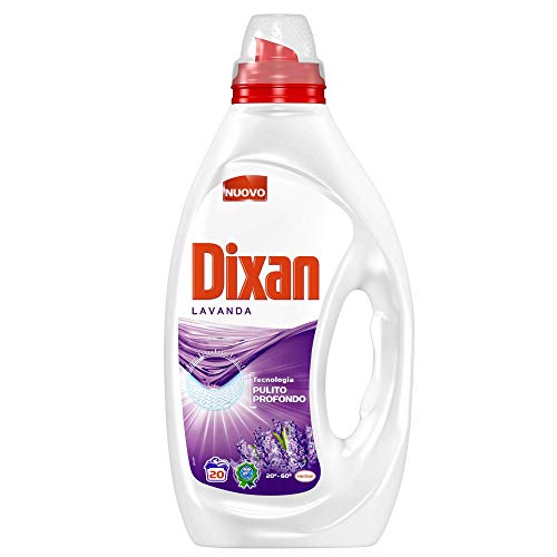 Dixan Lavanda, Detersivo Lavatrice Liquido, Tecnologia Pulito Profondo, profumazione lavanda, confezione da 80 Lavaggi