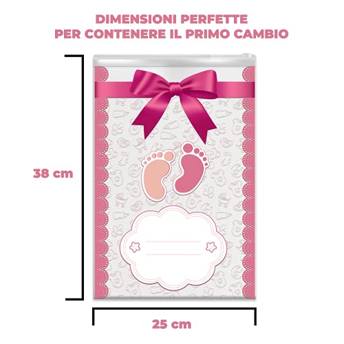 Bustine Corredino Neonato Ospedale - 8 Sacchetti Cambio Neonati