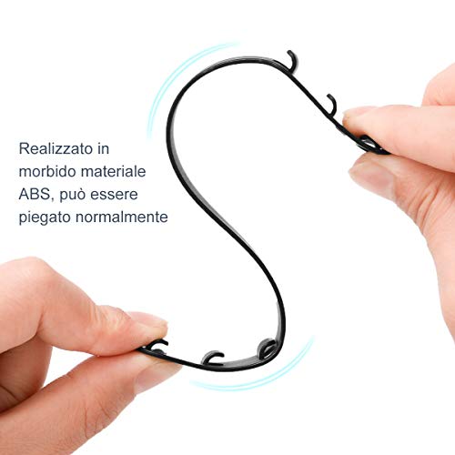 Ganci per Mascherine, 2 Ganci per Mascherine di Ogni Colore, 5 Colori (10 ganci)