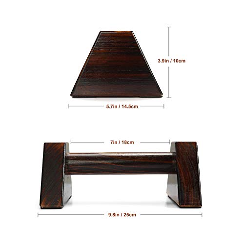 Supporto per Push-up in Legno, Attrezzo Fitness Antistress per Allenamento Muscolare Interno ed Esterno con Braccio a Forma di I