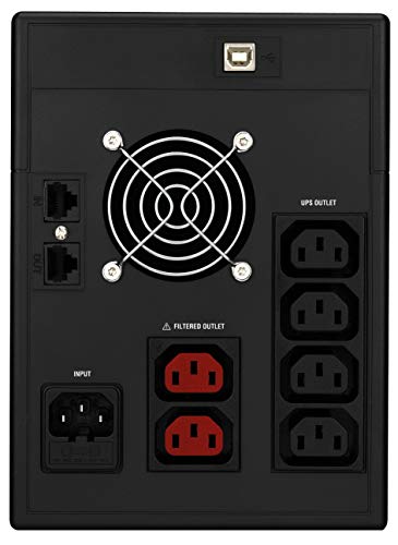 Nilox NXGCLISW3K2X9V2 Gruppo di Continuità UPS Sinewave, 3000 VA/2100 W, Display LCD
