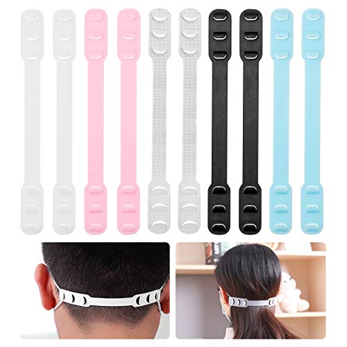 Ganci per Mascherine, 2 Ganci per Mascherine di Ogni Colore, 5 Colori (10 ganci)