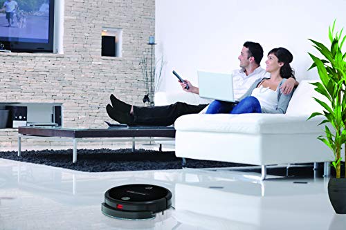 Hoover 38383000, H-Go 300 Hydro HGO320H 011 Robot Multifunzione 2in1, aspirazione+Lavaggio, Hi-Gloss Black