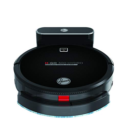 Hoover 38383000, H-Go 300 Hydro HGO320H 011 Robot Multifunzione 2in1, aspirazione+Lavaggio, Hi-Gloss Black