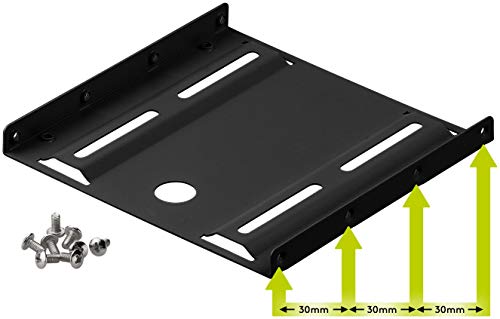 Goobay 93990 Telaio di Installazione per Hard Disk da 2, 5" in 3, 5", Nero - Eccomi OnLine