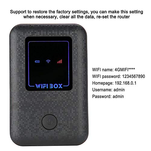 Garsent Router Wireless 4G Portatile, Router Wireless Portatile 2.4G 150Mbps 4G LTE Wi-Fi Box Router/Scheda Wireless WiFi USB con Batteria 2100mAh Mobile Wi-Fi Mobile. - Eccomi OnLine