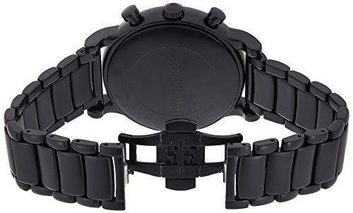 Orologio Con Cronografo in Acciaio Inossidabile, Misura Cassa 46 mm, da Uomo, Nero