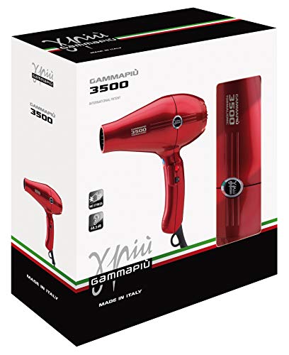 GAMMAPIU’ Asciugacapelli Professionale 3500 Power Nero, Phon per Capelli Ultra Potente, Phon per Capelli Professionale con Griglia Rivestita in Tormalina, W 2100-2500 - Eccomi OnLine