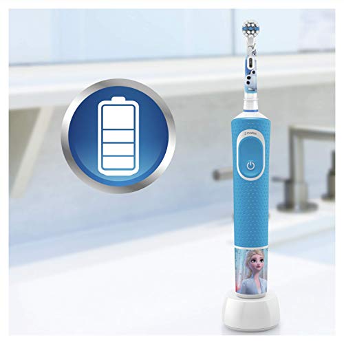 Spazzolino elettrico ricaricabile per bambini Oral-B di Braun, 1 manico Disney Frozen (1 o 2), dai 3 anni in su - Eccomi OnLine