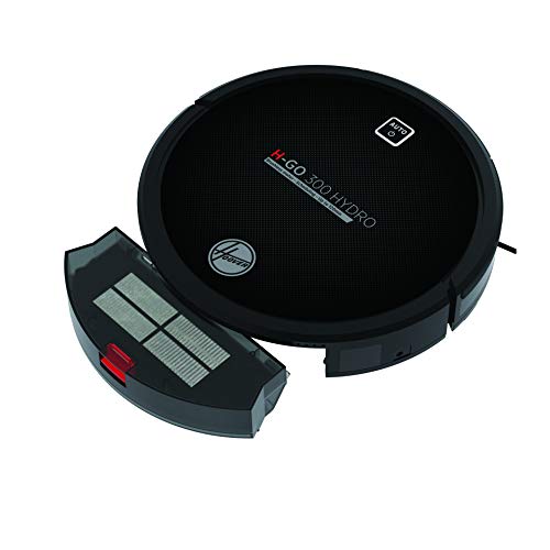 Hoover 38383000, H-Go 300 Hydro HGO320H 011 Robot Multifunzione 2in1, aspirazione+Lavaggio, Hi-Gloss Black