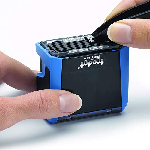 Timbro Trodat Printy 4913 Typomatic – 5 righe di testo da poter comporre da soli – inchiostro nero incluso