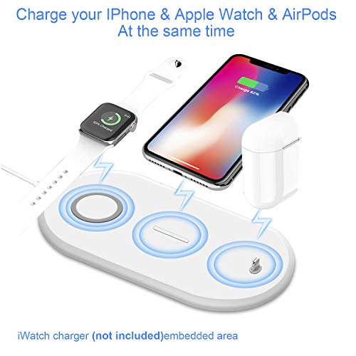 Supporto Caricatore Wireless 3 in 1 per Apple Watch