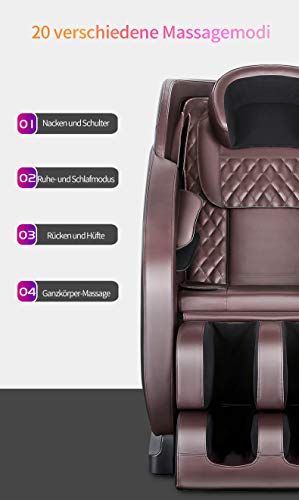 Poltrona massaggiante classica Zero Gravity, sedia relax