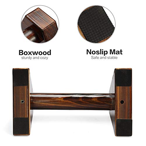 Supporto per Push-up in Legno, Attrezzo Fitness Antistress per Allenamento Muscolare Interno ed Esterno con Braccio a Forma di I