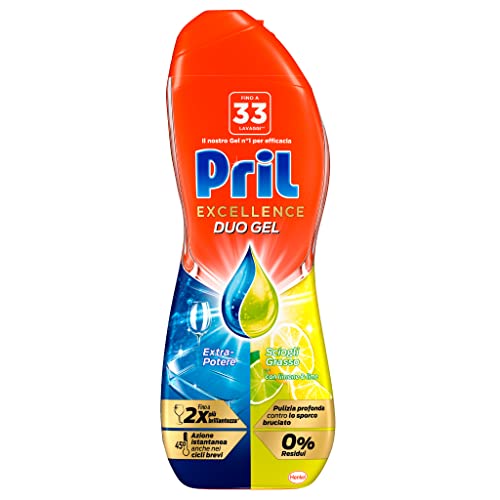 Pril Excellence Duo Gel. Formato da 3 Confezioni da 33 Lavaggi