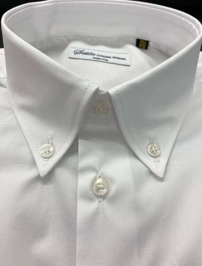 CAMICIA CELESTE SCURO ARTIGIANALE