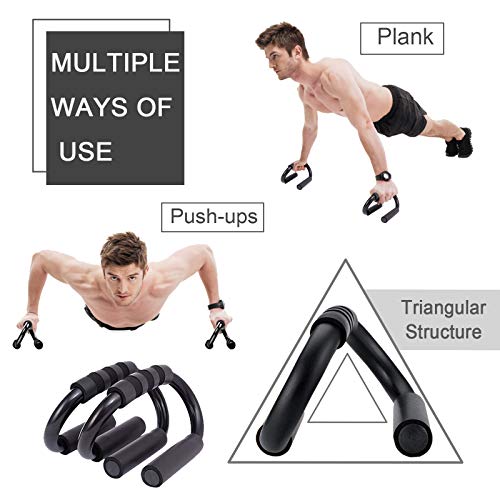 Rullo per Addominali 5in1 AB Roller Addominali con Pinza Mano + Maniglie per Flessioni + Corda per Saltare + Imbottiture per Le Ginocchia, Esercizi di rollout Core ABS per Uomo/Donna Fitness