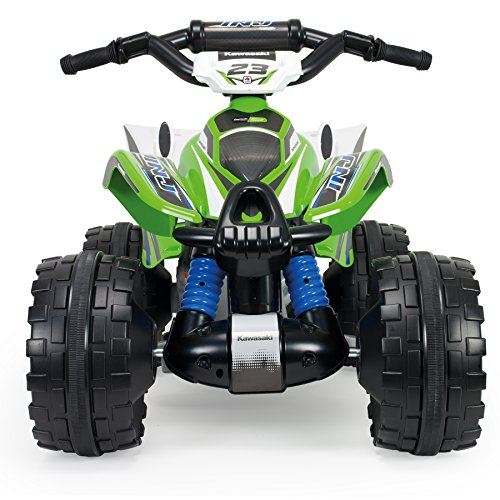 Kawasaki Quad ATV 12V concesso in licenza con retromarcia e freno elettrico consigliato per bambini +2 anni