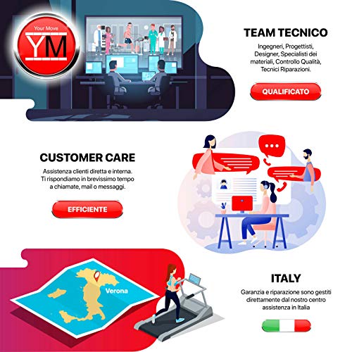 YM TAP100APP Tapis Roulant Elettrico Pieghevole 11 km/h App KINOMAP & ZWIFT Video/Coach, Sensore Cardio Inclinazione Regolabile, 12 Programmi, Lubrificazione Automatica, 750W (1800W - 2,5HP Picco)