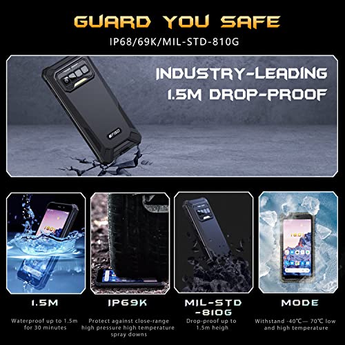 Rugged Smartphone IIIF150 H2022, IP68/69K Octa Core Android 11