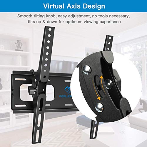 Supporto TV Inclinabile - Staffa da Parete per TV da 26-55 Pollici, Max VESA 400x400, Staffa Ultra Resistente 60 kg