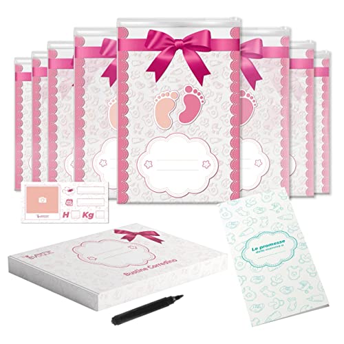 Set 10 Buste Per Corredino Neonato Chiusura A Cursore Ermetica, 25x38 Cm, Impermeabili, Riutilizzabili