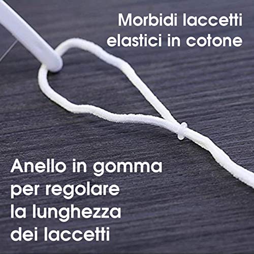 iPiccoli® 5x VISIERA PROTETTIVA BOCCA Trasparente Paraschizzi, ADULTI e BAMBINI, Taglia Unica, Maschera per la Bocca, Schermo in PVC Plastica Mento, Protezione per Naso Bocca, Venditore Italiano - Eccomi OnLine