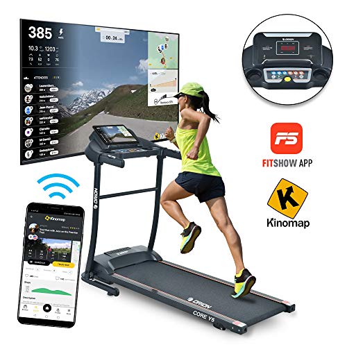 Tapis ROULANT Elettrico Pieghevole Orion Core Y5, MP3, Computer A LED, Bluetooth, Altoparlanti INTEGRATI, Velocita Massima 10KM/H 1.25HP (2.5HP Picco)