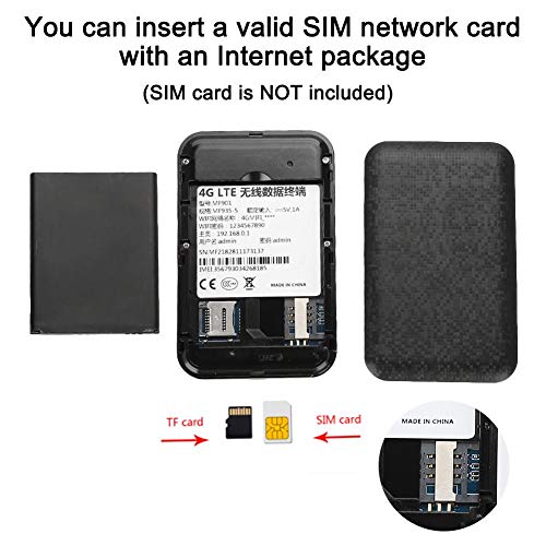 Garsent Router Wireless 4G Portatile, Router Wireless Portatile 2.4G 150Mbps 4G LTE Wi-Fi Box Router/Scheda Wireless WiFi USB con Batteria 2100mAh Mobile Wi-Fi Mobile. - Eccomi OnLine