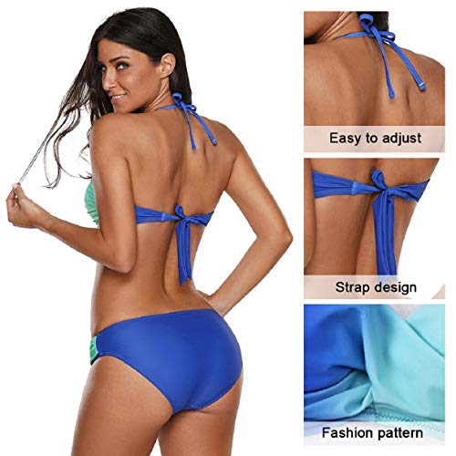 Voqeen Costume da Bagno Donna Mare Due Pezzi Push Up - Eccomi OnLine