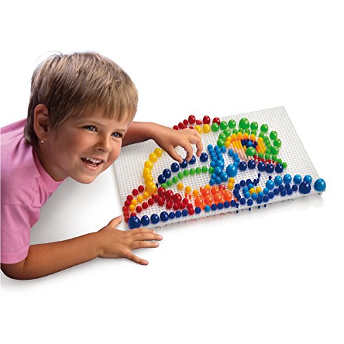 Quercetti- Fanta Color Modular 4 Gioco Creativo con Chiodini, Multicolore, 0880
