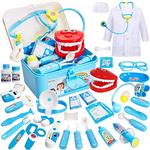 HERSITY Bambola Interattiva Parlante Gioco Dottore, Bambini Bambola Giocattolo con 12 Sonore Apertura e Chiusura Automatica Occhi, Giocattoli Educativo per 2 3 Anni Bambina HERSITY Bambola Interattiva Parlante Gioco Dottore, Bambini Bambola Giocattolo con 12 Sonore Apertura e Chiusura Automatica Occhi, Giocattoli Educativo per 2 3 Anni Bambina